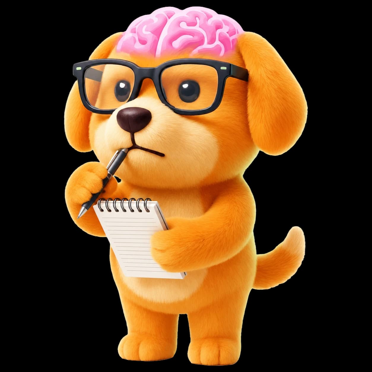 IQPets mascot thinking